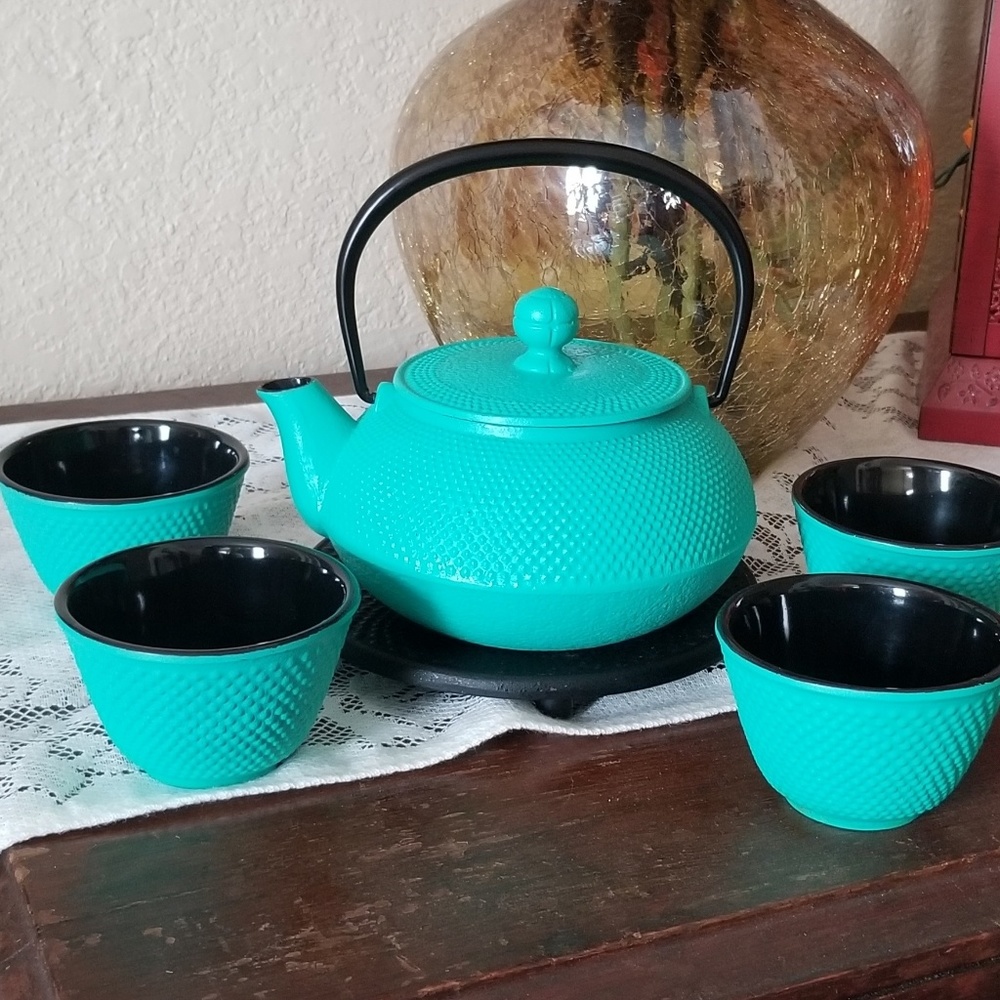Teavana Brand Cast Iron Tea Set